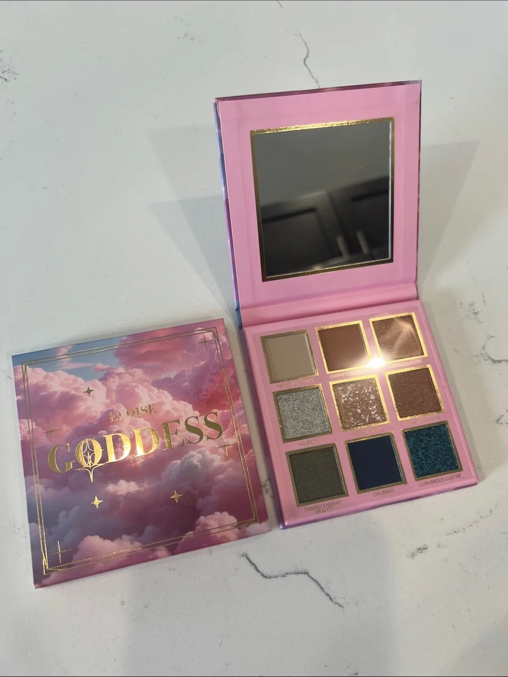 Goddess Eyeshadow Palette by LOISE — Pink Purple Cloud Design